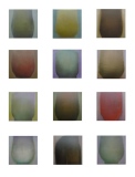 ensemble 12 huiles 23x23cm - 2011